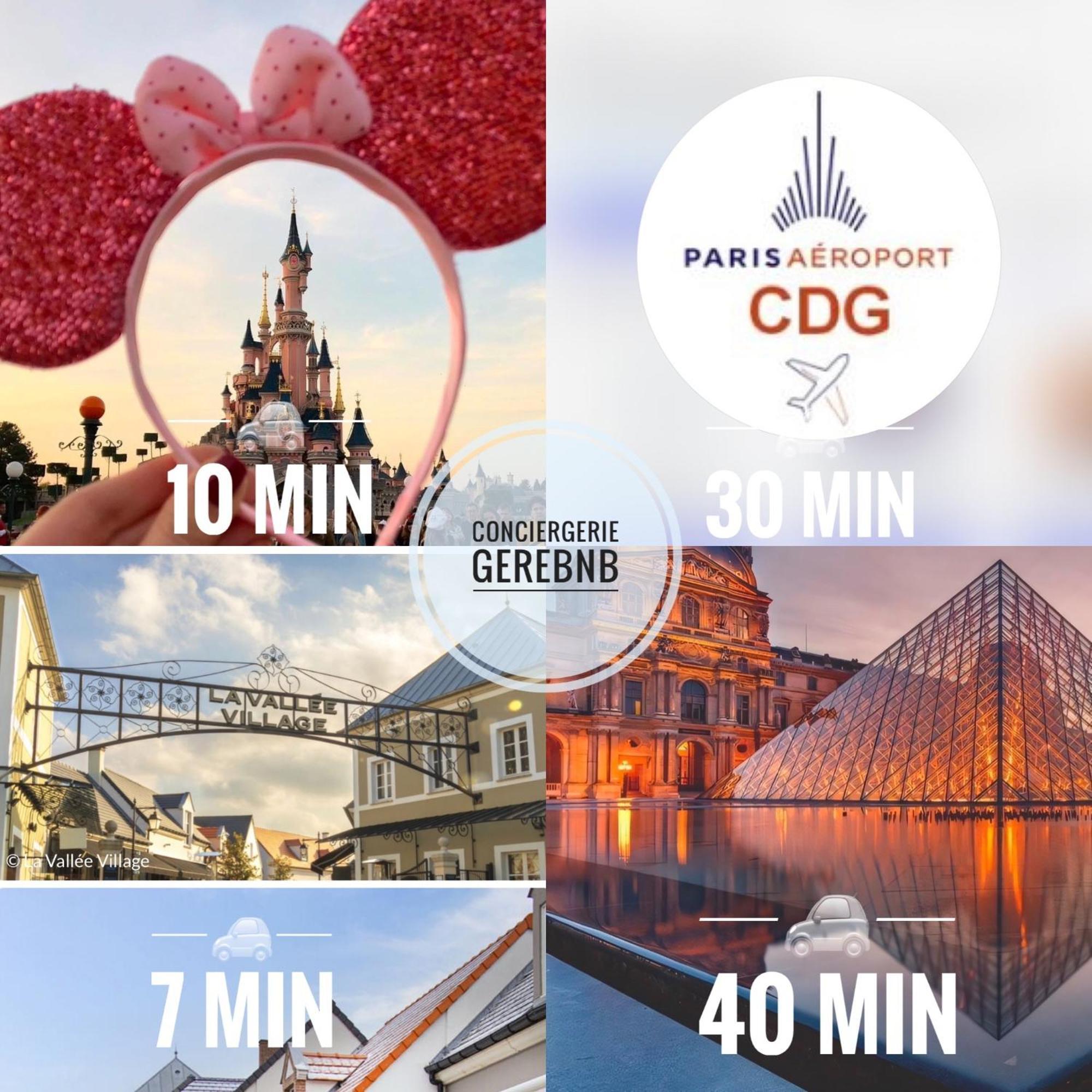 Duplex Moderne 8Per&3Ch&10 Min Disney&Parking Free Magny-le-Hongre Luaran gambar